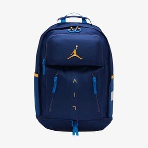 NIKE JORDAN AIR PERFORMANCE BACKPACK Blue Shoe Carrying 9A0467-U9J